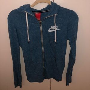 Nike- Bllue zip-up jacket with hood